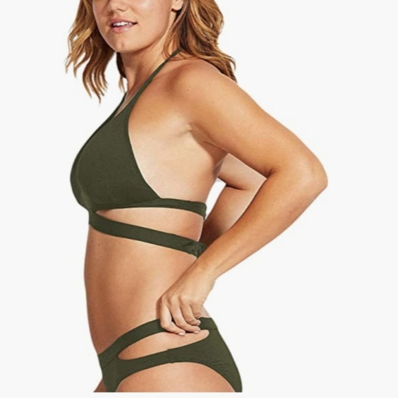 Army Green Bikini Set - Large - Picture 2 of 5